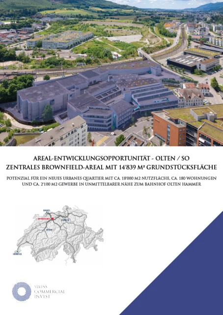 Zentrale Entwicklungsopportunität in Olten / SO