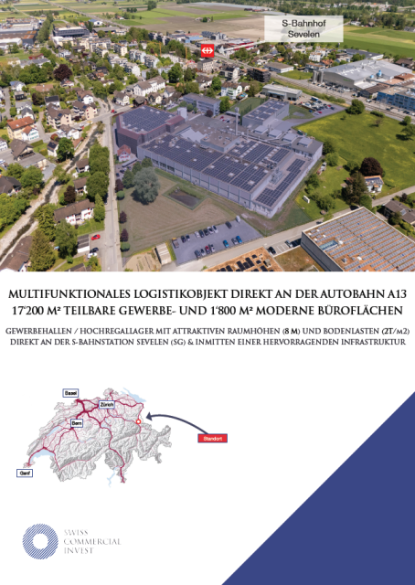 Centrally located industrial site with significant potential in Sevelen / SG